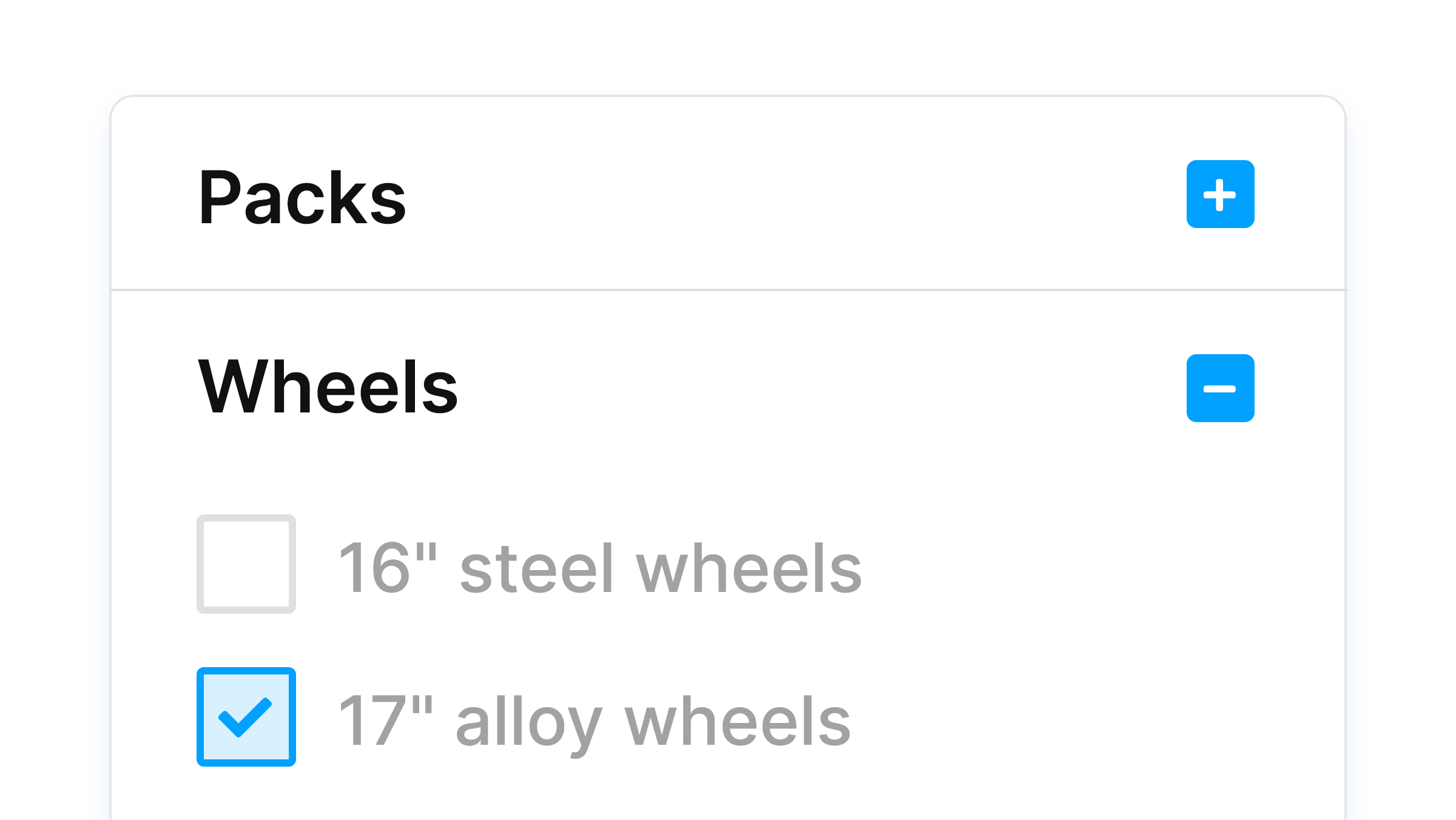 Create fully optioned special offer vehicles